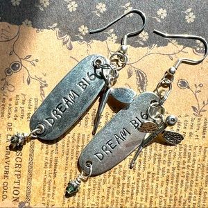 “DREAM BIG” Dragonfly Earrings by Susan A. Ray